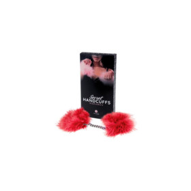 Menotte plume marabou rouge 